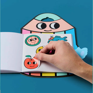 Montessori Reusable Sticker & Coloring Book at Design Life Kids