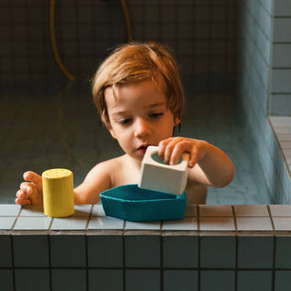 Natural Rubber Stackable Boat Bath Toys at Design Life Kids