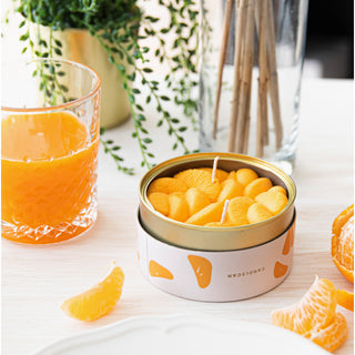 Handmade Oranges Tangerine Candle Tin at DLK