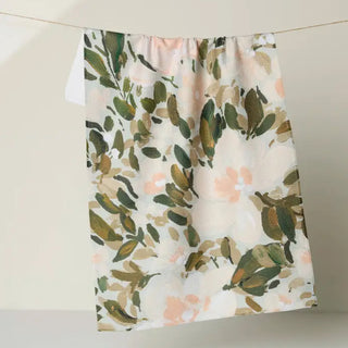 Painted Blossoms Geometry Towels at Design Life Kids