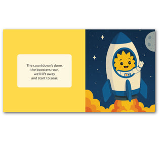 Space rhyming board book at DLK