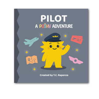 Pashy Pilot Board Book at Design Life Kids