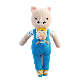 Claude the Cat & Carlton Knit Doll at Design Life Kids