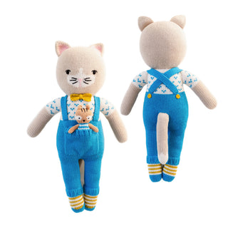 Claude the Cat & Carlton Knit Doll at Design Life Kids