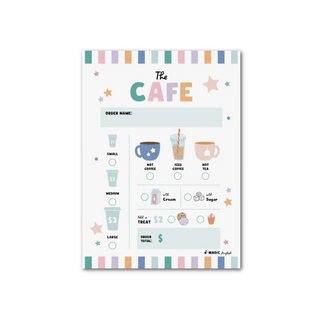 Pretend Play Cafe Notepad