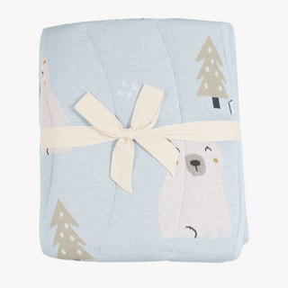 Snow Bear Quilted Playmat for babies and toddlers on DLK
