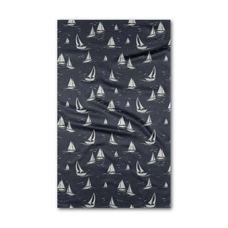 Race Day Sailboat Geometry Towels at Design Life Kids