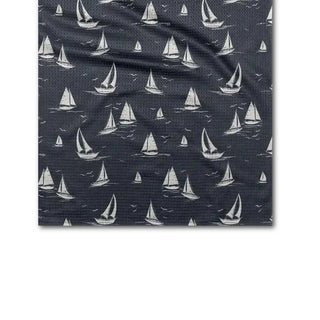 Race Day Sailboat Geometry Towels at Design Life Kids