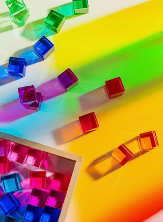 Rainbow Acrylic Blocks at Design Life Kids