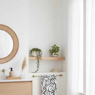 Inkwell Reef Geometry Towel at Design Life Kids