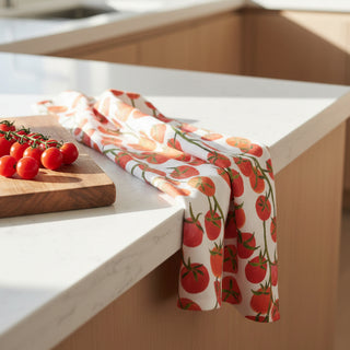 Ripe & Ready Tomatoes Geometry Towels at DLK