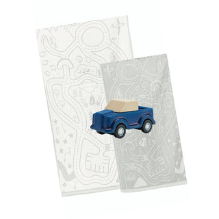Road Map Beach Towel & Toy Truck Gift Set at Design Life Kids