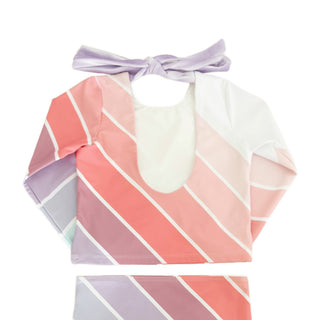 Coral Sea Rainbow Long Sleeve Swim Set at Design Life Kids

