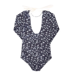 Beach Club Floral Long Sleeve Bathing Suit at Design Life Kids