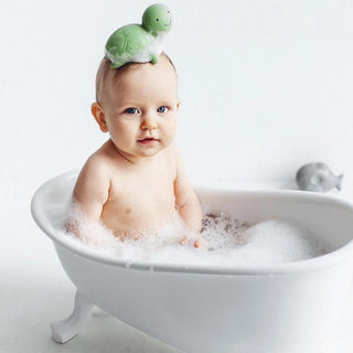 Natural Rubber Turtle Bath Toy & Rattle at Design Life Kids