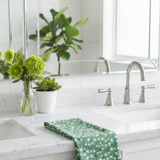 Snowdrop Flowers Geometry Towels at Design Life Kids