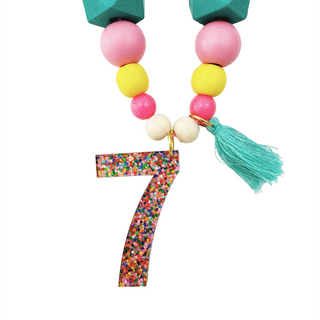 7th Birthday Sprinkles Necklace on DLK
