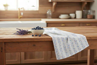 The Darling Effect Petal Blue Tea Towel at Design Life Kids
