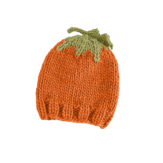 Hand Knit Pumpkin Hat for babies and toddlers at DLK