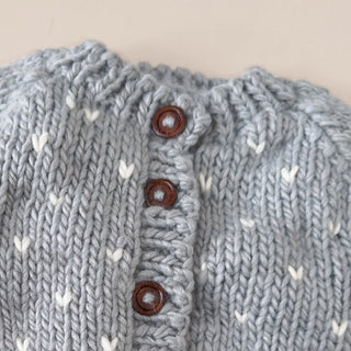 Winter Robins Knit Cardigan for babies and toddlers and Design Life Kids
