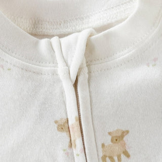 The Blueberry Hill Newborn Lamb Romper at Design Life Kids