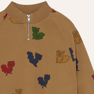 The Campamento Kids Multicolor Squirrels Sweatshirt at DLK