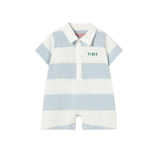 Tinycottons Stripes Polo Baby One-Piece at DLK