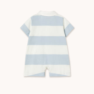 Tinycottons Stripes Polo Baby One-Piece at DLK
