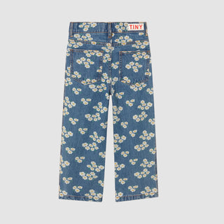 Tinycottons Kids Blossom Denim Pants at Design Life Kids