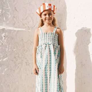 Tinycottons Kids Blue Flower Dress at Design Life Kids