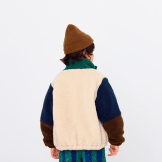 Tinycottons Kids Color Block Polar Sherpa Jacket at DLK