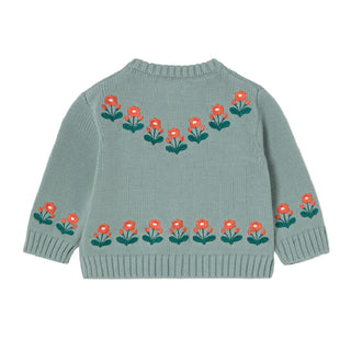 Tinycottons Flowers Baby Cardigan at DLK
