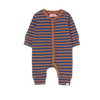 Tinycottons Stripes Rib Baby One-Piece at DLK