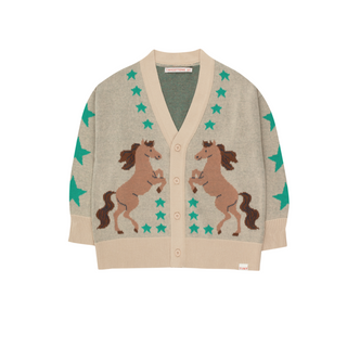 Tinycottons Horses Knit Cardigan for Kids on DLK