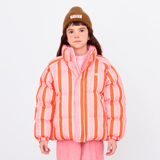 Retro Stripes Short Padded Jacket Tinycottons on Design Life Kids