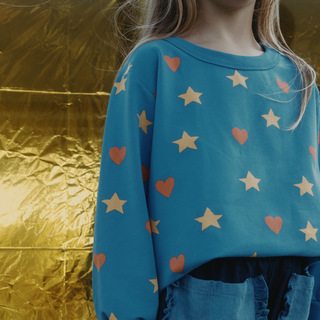 Hearts & Stars Sweatshirt & Sweatpant Set at Design Life Kids