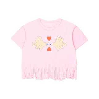 Tinycottons Kids Doves Fringe Shirt on DLK