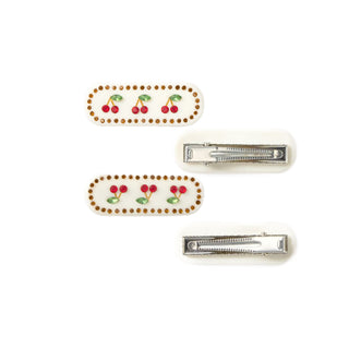 Cherries Hair Clips Set at Design Life Kids