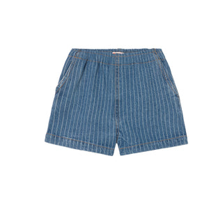 Tinycottons Kids Stripes Denim Shorts at Design Life Kids