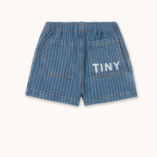 Tinycottons Kids Stripes Denim Shorts at Design Life Kids