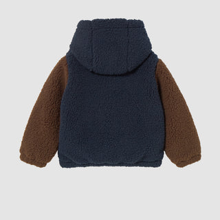 Color Block Polar Sherpa Hoodie Tinycottons on Design Life Kids