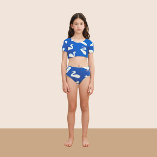 Tinycottons Kids Swans Swim Set at Design Life Kids