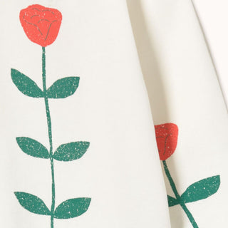 Red Roses Graphic Sweatshirt Tinycottons on Design Life Kids