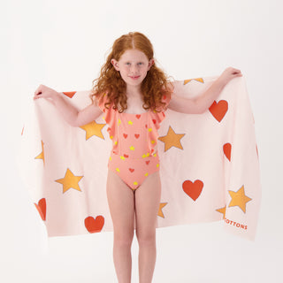 Tinycottons Kids Hearts & Stars Towel on DLK
