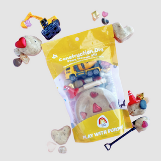 Valentine I Dig You Construction Playdough Kit on DLK