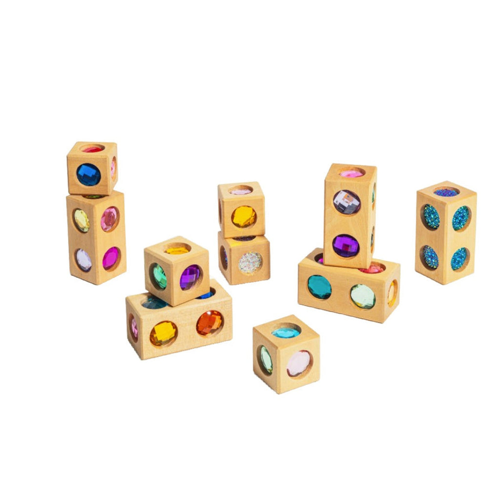 Beautiful Wood & Acrylic Building Blocks at Design Life Kids DLK