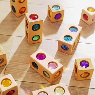 Beautiful Wood & Acrylic Building Blocks at Design Life Kids DLK