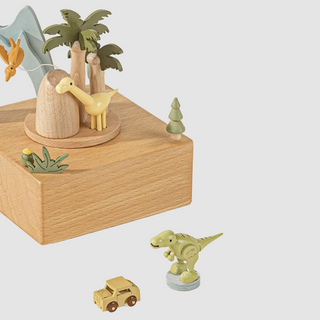 Beautiful Dinosaur Wooden Music Box on Design Life Kids