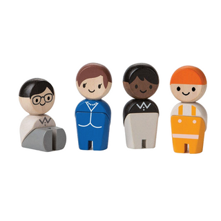 Tradesman Crew Figurine Set Plan Toys on Design Life Kids