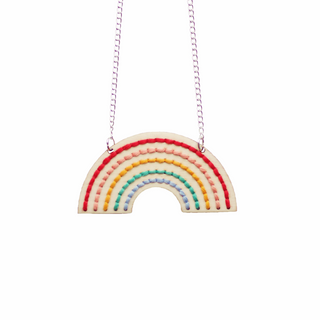 Rainbow Embroidery Necklace Kit